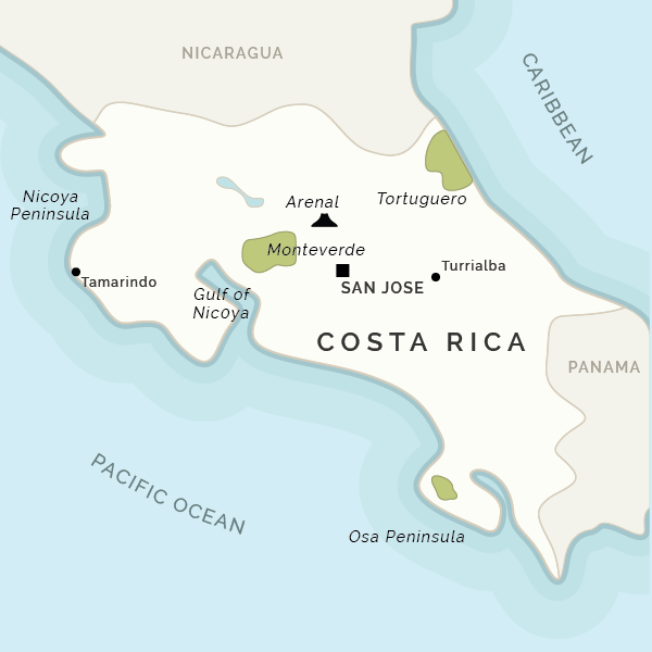 Map of Costa Rica