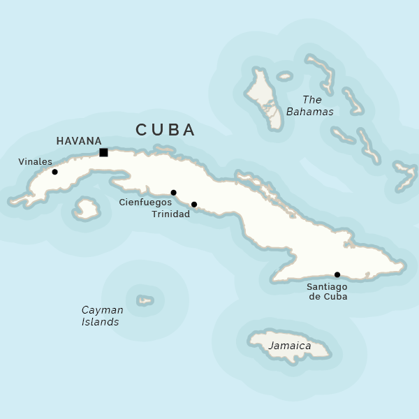 Map of Cuba