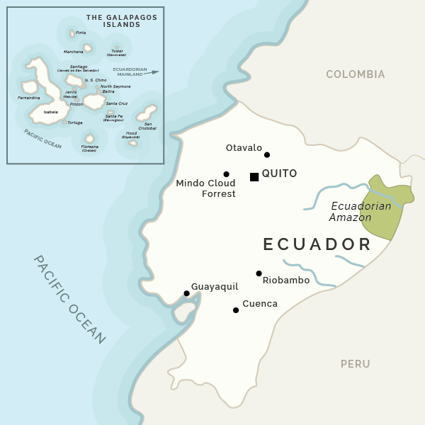 Map of Ecuador