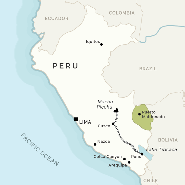 Map of Peru